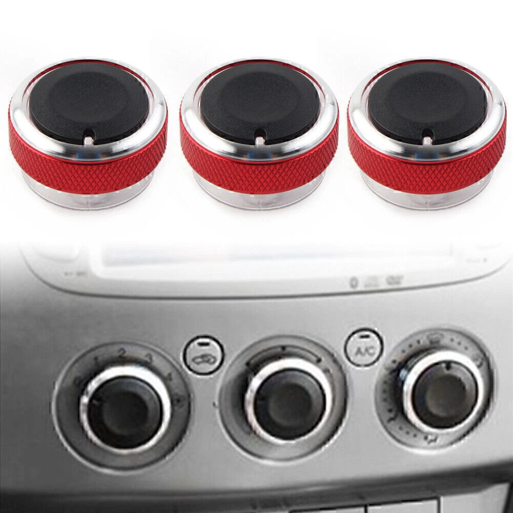 3 x ABS Air Conditioner Switch Knobs for Ford Focus Mondeo C-Max (2005-2018)