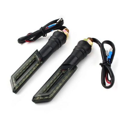 2 x Universal Motorcycle 12V LED Turn Signal Indicators for Various Models