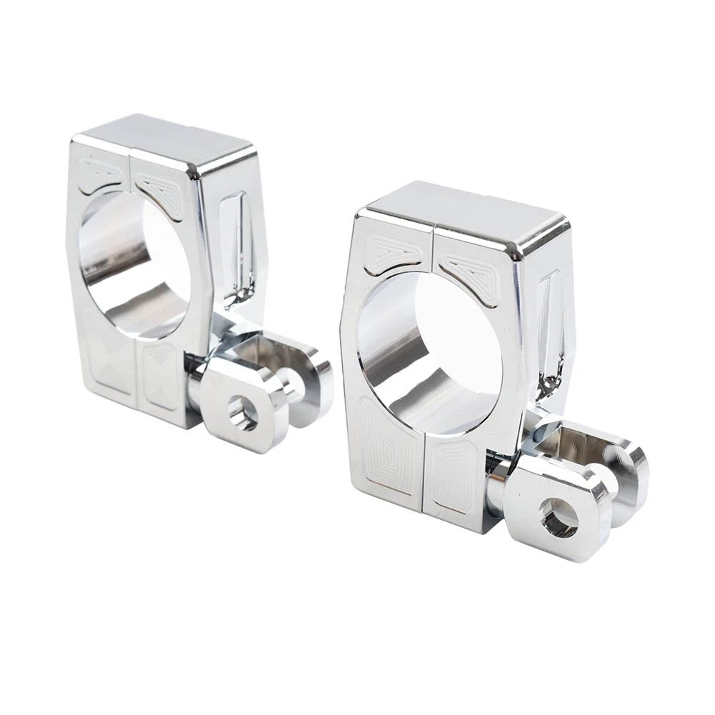 38MM Highway Crash Bar Mount Foot Peg Rest Clamp Bracket for Harley
