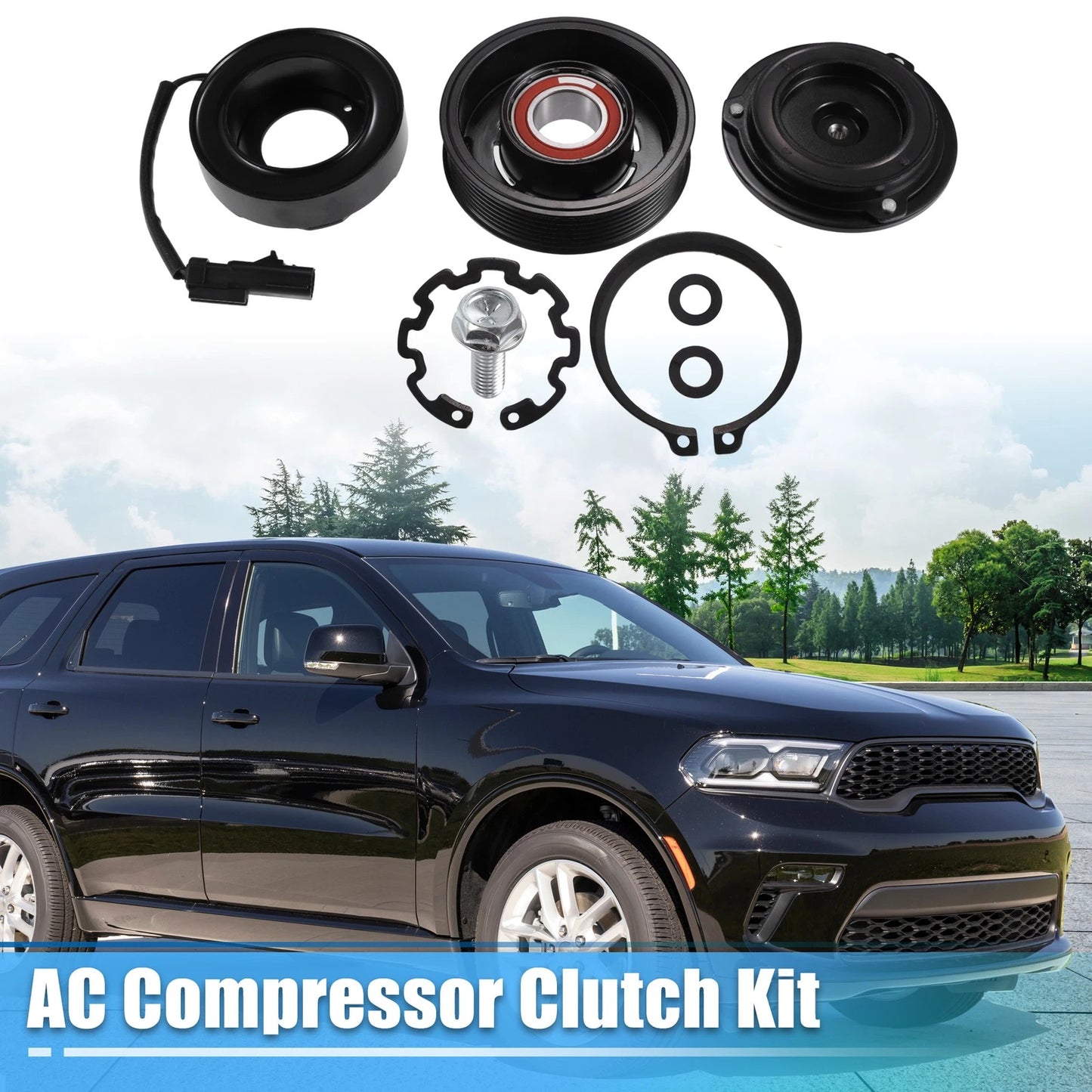 AC Compressor Clutch Kit for Dodge Durango 2004-2008 5.7L 8-Cylinder (2004-2008)