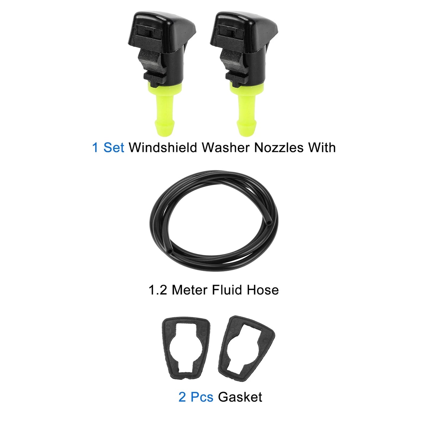 Windshield Washer Nozzle With Gasket Fluid Hose for Dodge
