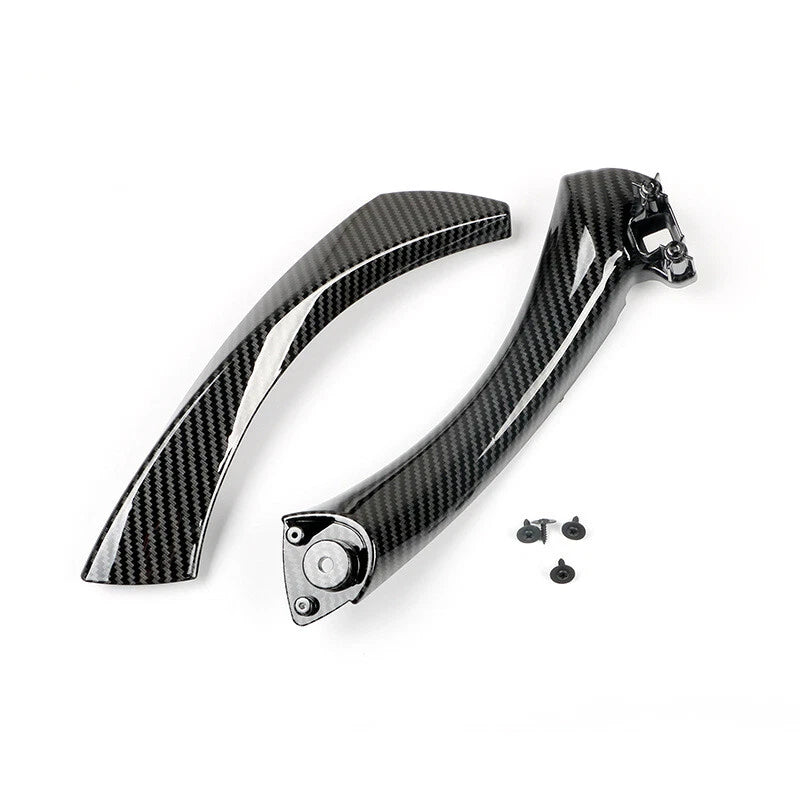 Carbon Style Door Handle Knob KIt Parts Fit For BMW E90 E91 E92 E93 Series 3