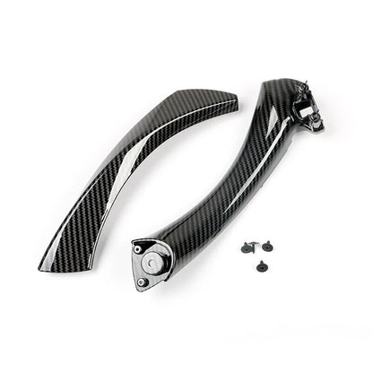 Carbon Style Door Handle Knob KIt Parts Fit For BMW E90 E91 E92 E93 Series 3