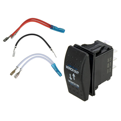 Rocker Switch DPDT 7 Pin 12-24V with Jumper Wires