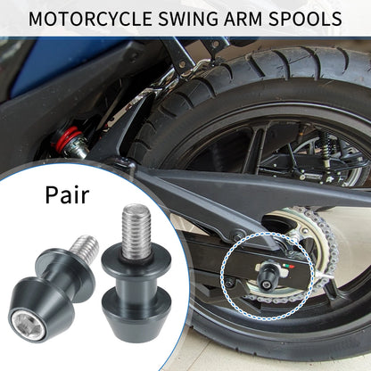 1 Pair Swingarm Spools 10mm CNC Sliders Titanium Tone for Make Model