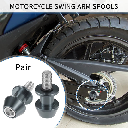 1 Pair Swingarm Spools 10mm CNC Sliders Titanium Tone for Make Model