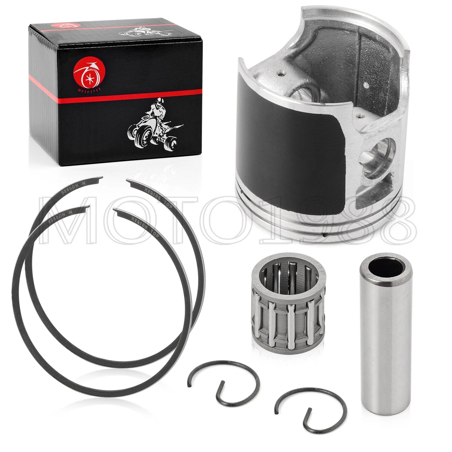 0.5mm 53mm Piston Ring & Cylinder Head Gasket Kit for KX100 (1995–2013)