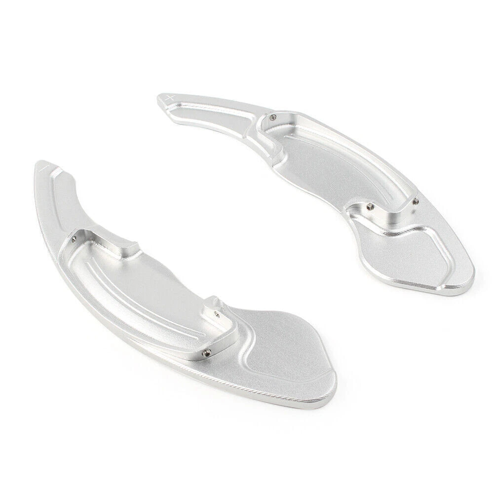 Silver Steering Wheel Shift Paddle Extensions for Honda Accord, Acura (2003-2023)