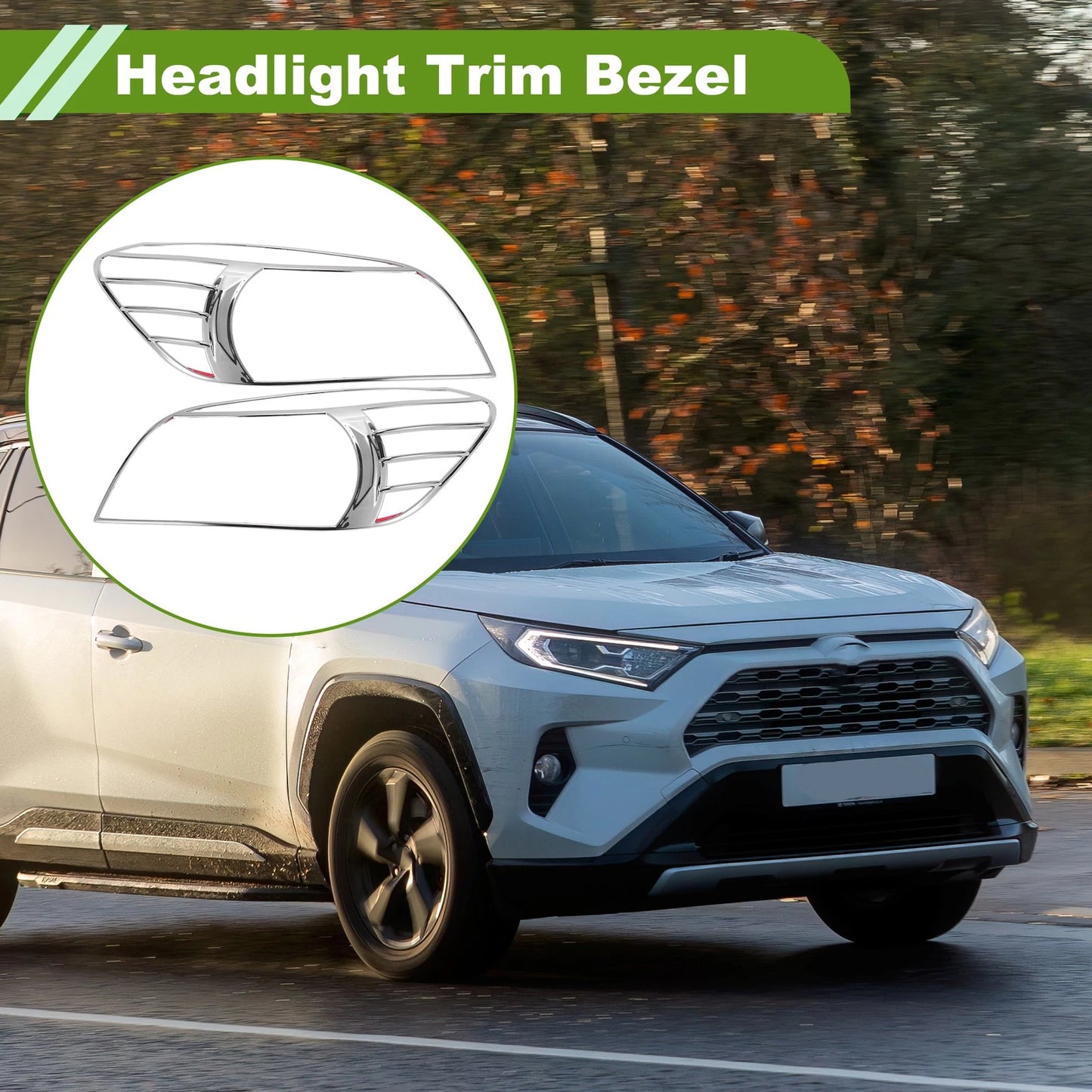 Front Left Right Headlight Trim Bezel for Toyota RAV4 (2006-2008)