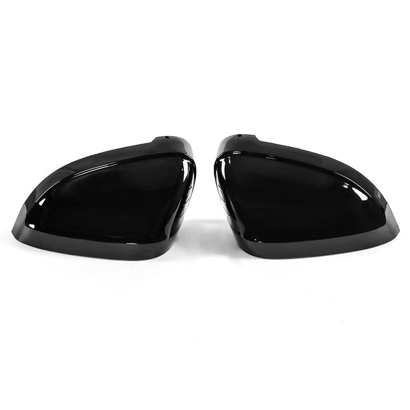 Gloss Black Side Mirror Cap Covers 2 x For Audi B9 A4 S4 A5 S5 (2017-2022)