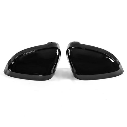 Gloss Black Side Mirror Cap Covers 2 x For Audi B9 A4 S4 A5 S5 (2017-2022)