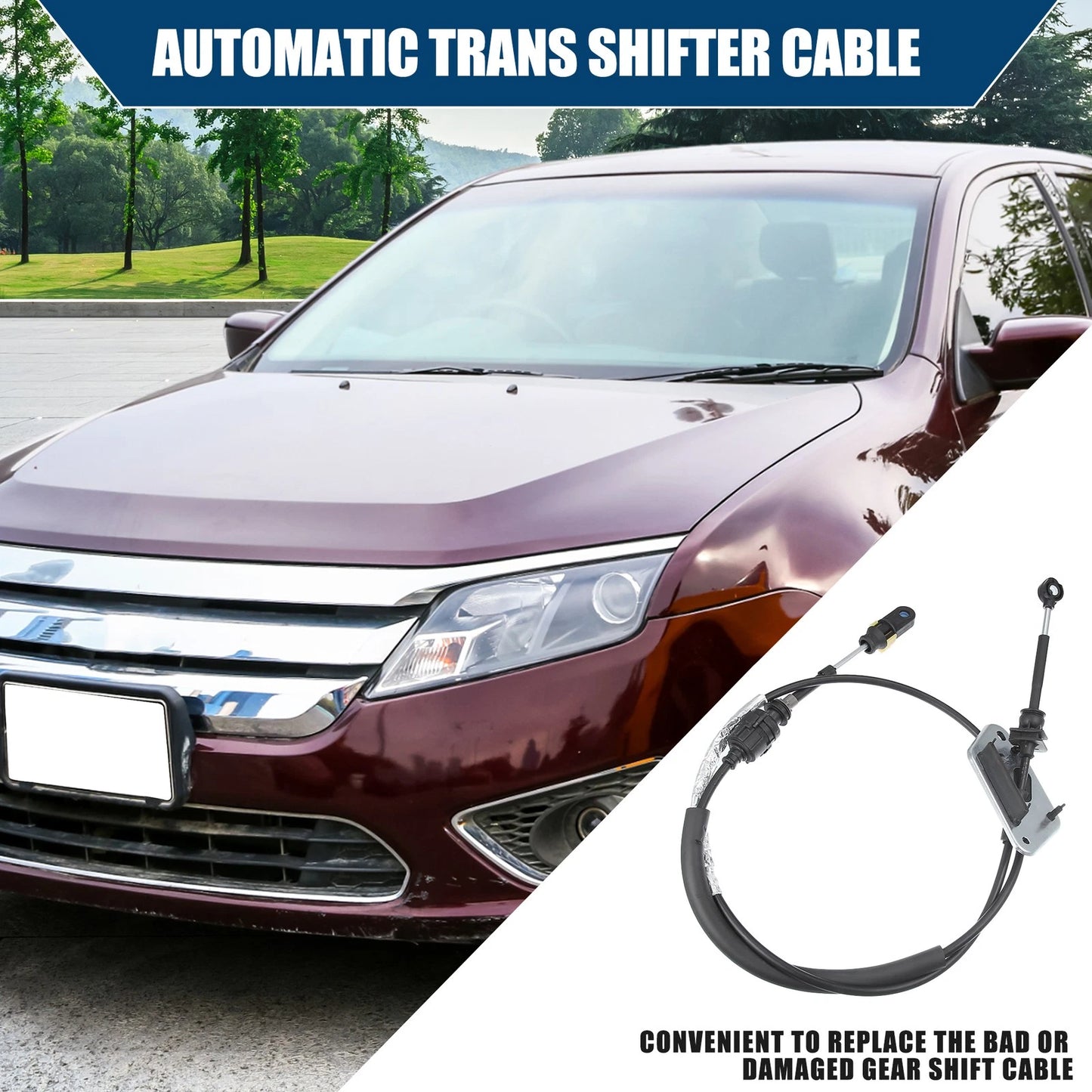 Automatic Transmission Gearshift Control Cable for Ford Fusion, Lincoln MKZ (2013-2020)