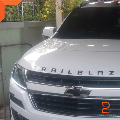 E-MARK DRL Headlight Lamp Chrome Trim for Holden Colorado, Trailblazer (17-23)