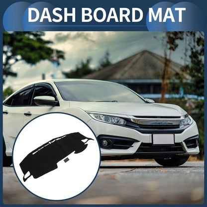 Dashboard Cover Mat for Honda Civic R FK7 2017-2024 Black 1 Set
