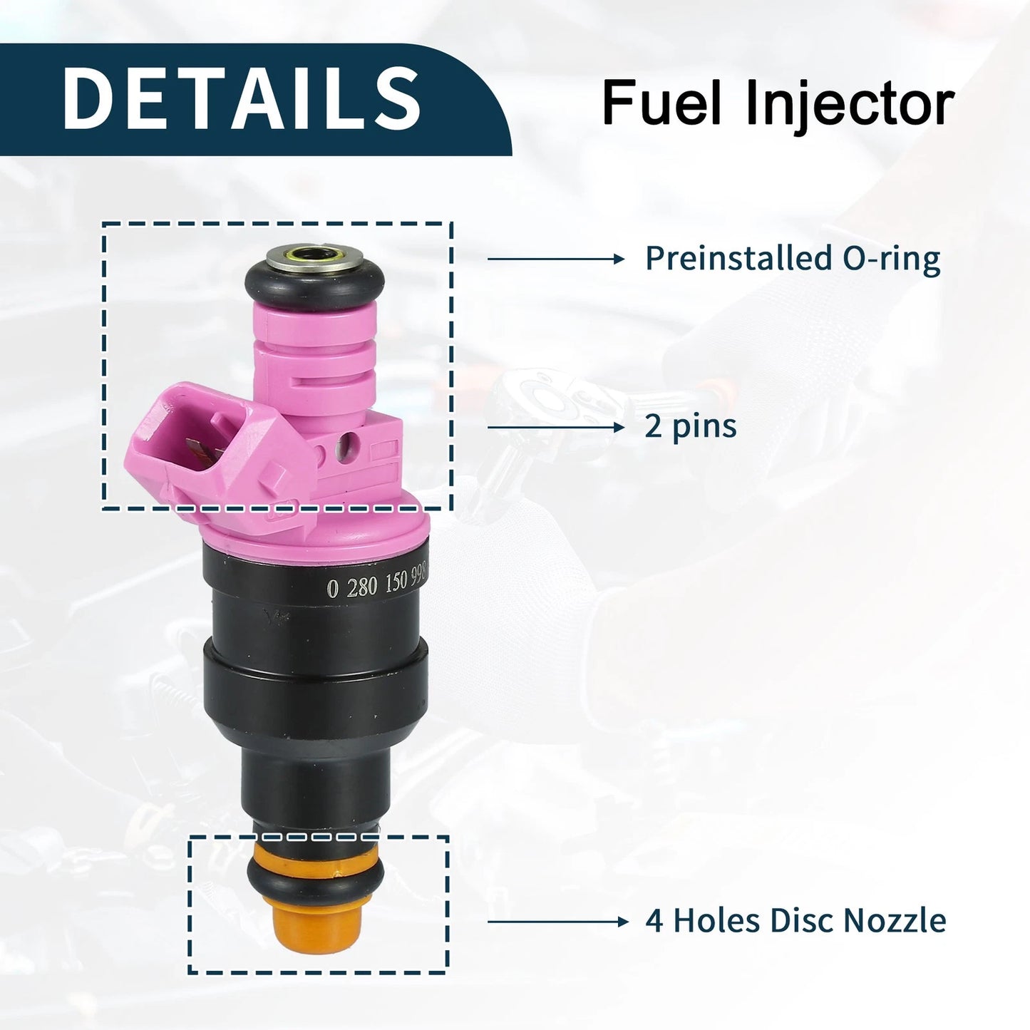 6 x Fuel Injector 3.9L for Dodge Ram 1500 (1997-2001)