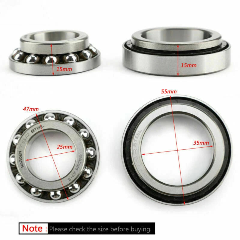 Steering Head Bearing Kit for Kawasaki ZX1200 Ninja ZX-6R ZX-9R ZX12R (2005)