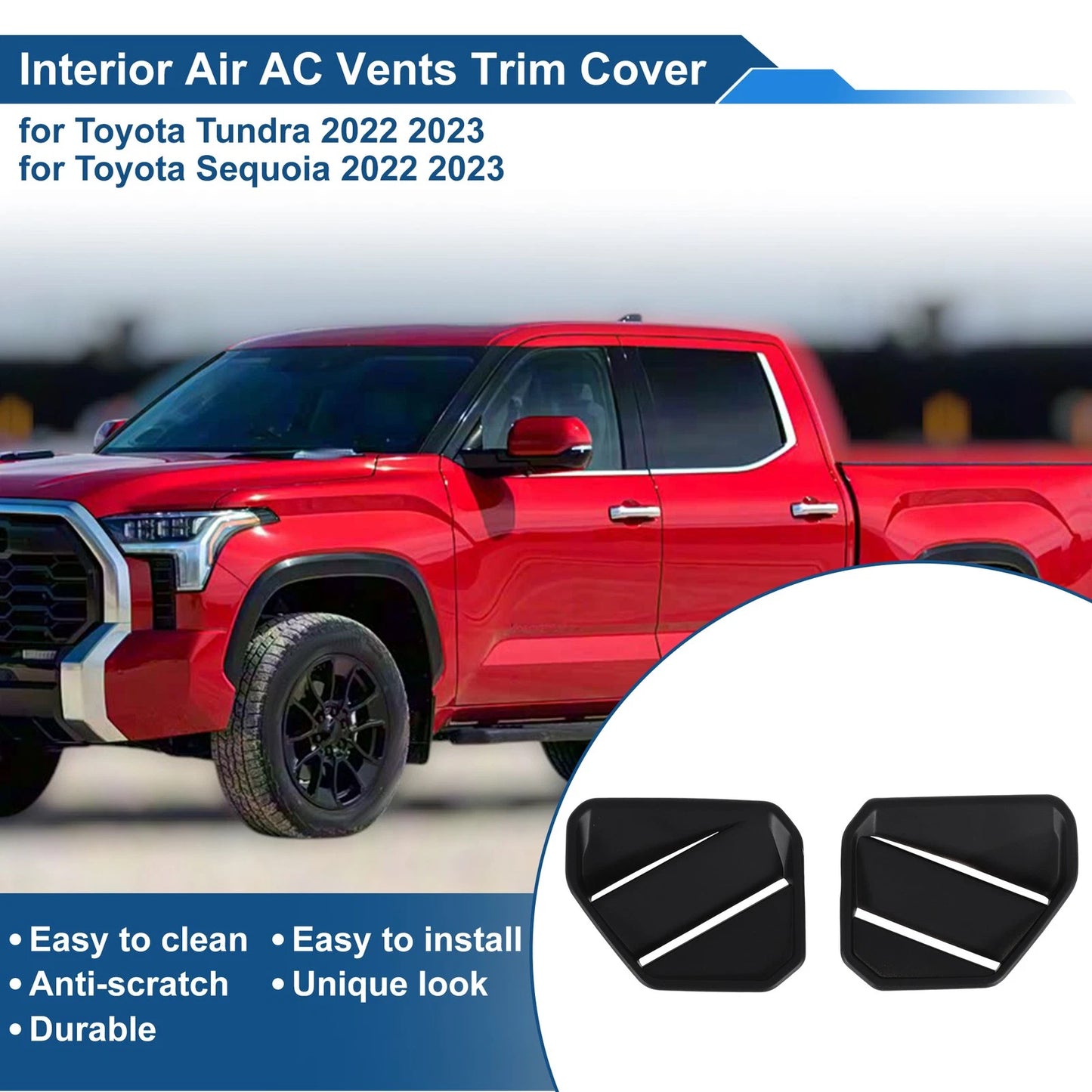 Vent Trim Cover Frame for Toyota Tundra (22–23)