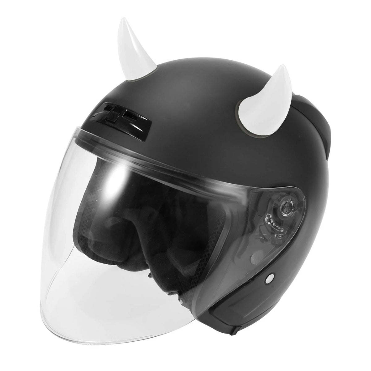 2 x Helmet Bull Horn Style Bumper Decoration for Car Motorcycle