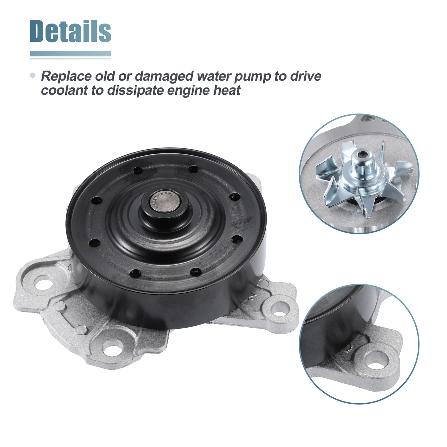 Water Pump for Toyota Corolla, Matrix (2009-2019)