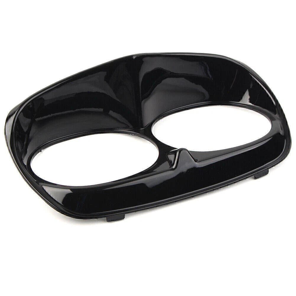 Black Headlight Bezel Cover for Harley Road Glide FLT (1998-2013)