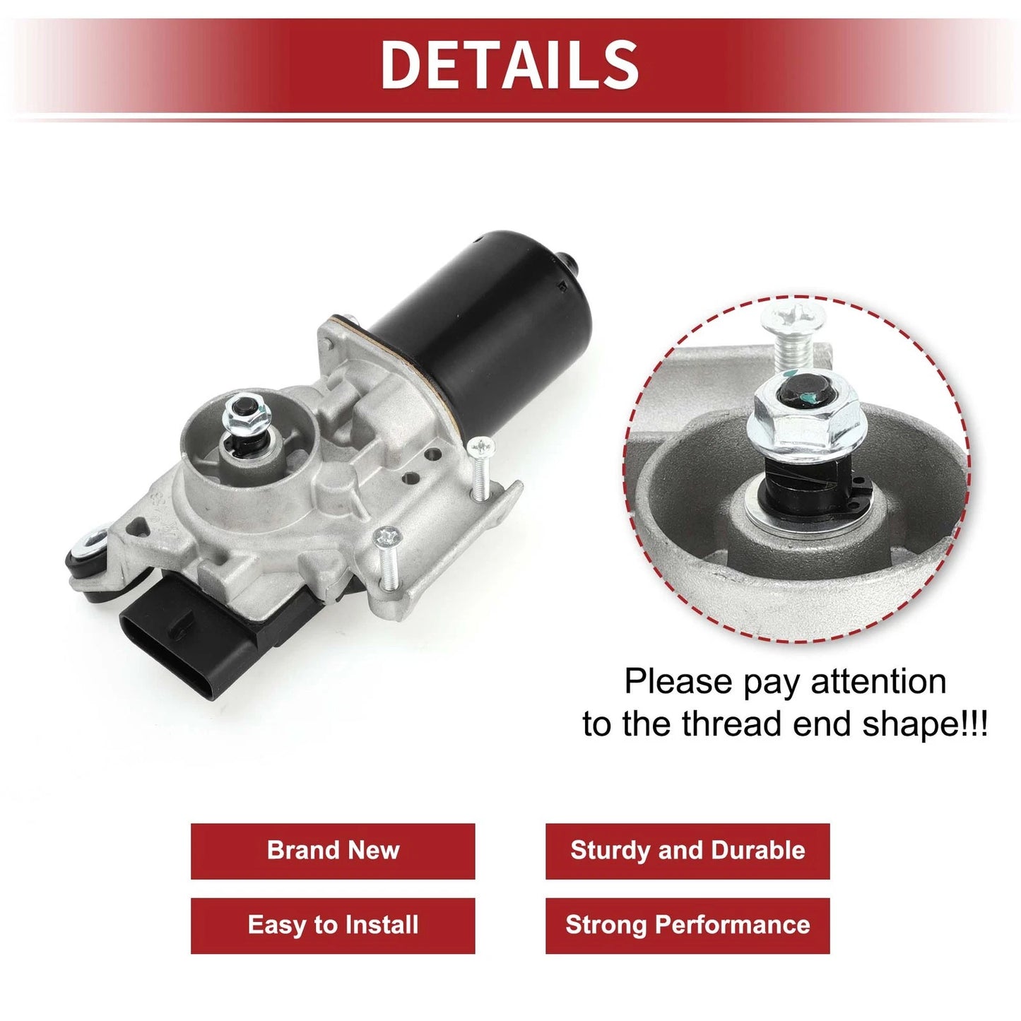 Front Windshield Wiper Motor for Chevrolet Equinox (2007-2008)