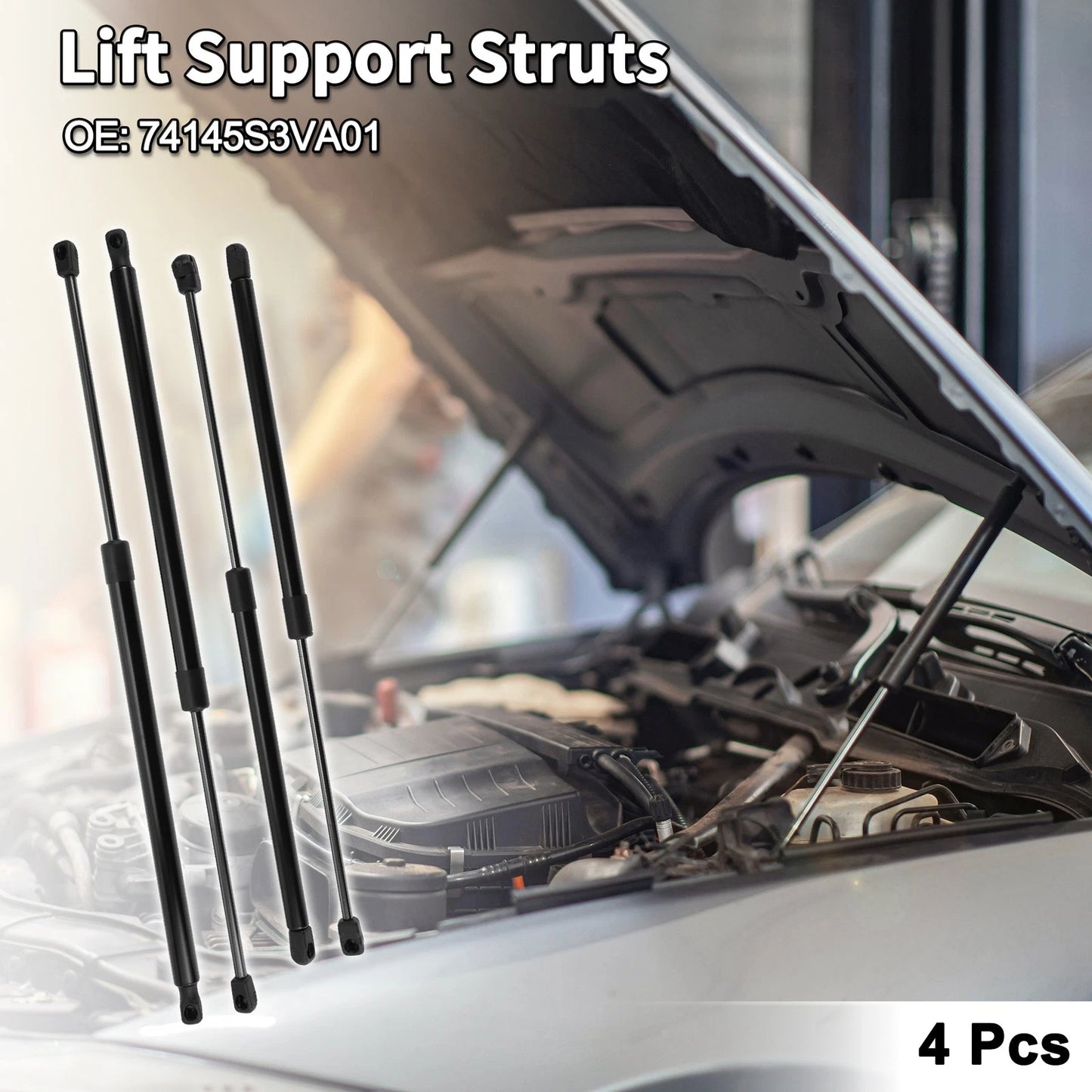 Front Hood & Tailgate Lift Supports Struts for Acura MDX (2001 - 2006)