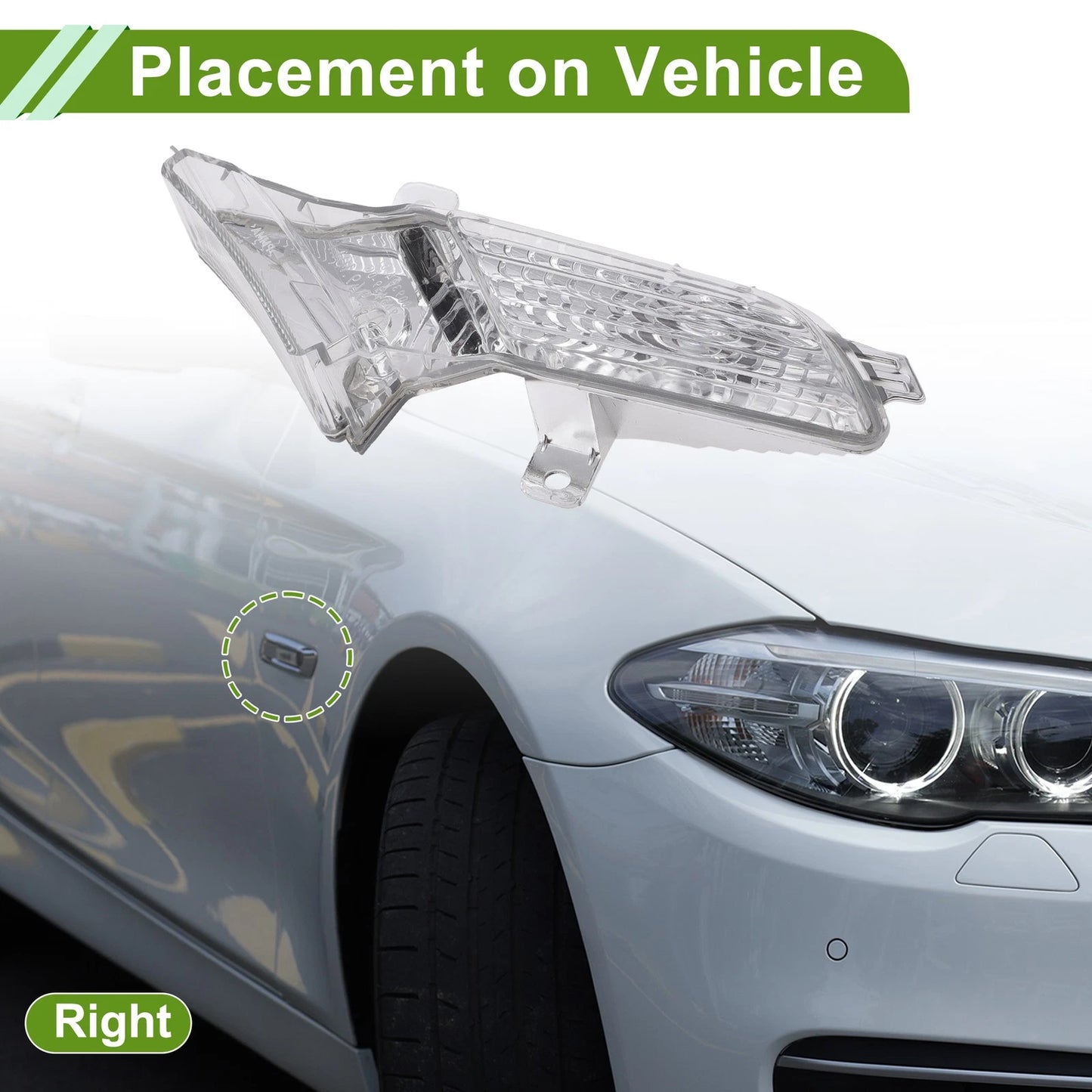 1 Pc Right Side Marker Light Cover for Porsche