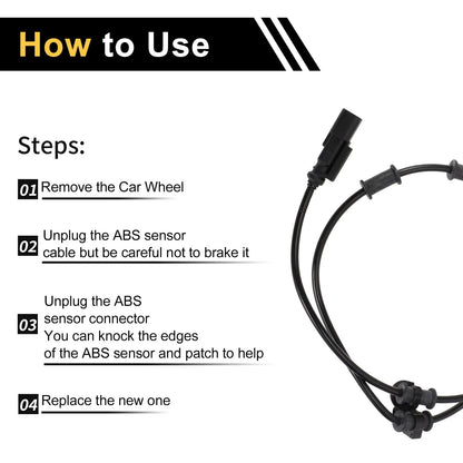 ABS Wheel Speed Sensor  for Dodge Ram 2500 Front Left & Right