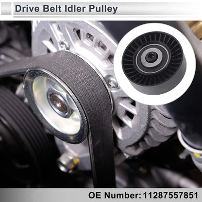 Drive Belt Idler Pulley for BMW 335 (2007-2013) Black 1 x Piece