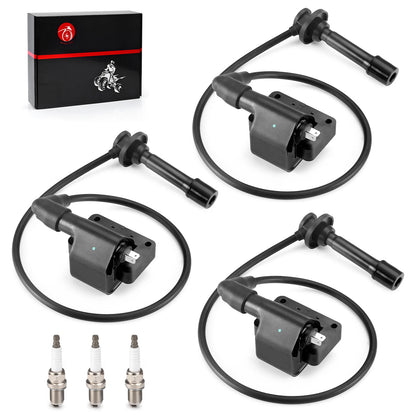 Ignition Coil & Spark Plug Kit for Kawasaki Mule PROFX/FXR/FXT KAF820