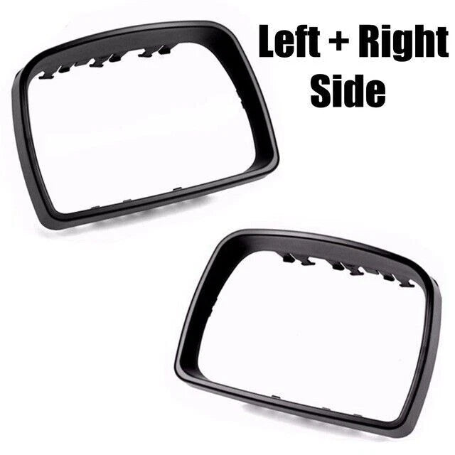 Rearview Mirror Cover Bezel Cap Trim Ring for 2000-2006 BMW X5 E53 (2 x)