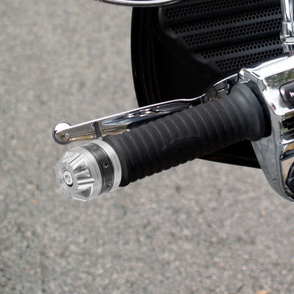 Pair 18mm Handlebar End Plug Bar Ends Aluminum Alloy Silver Tone for Motorcycle