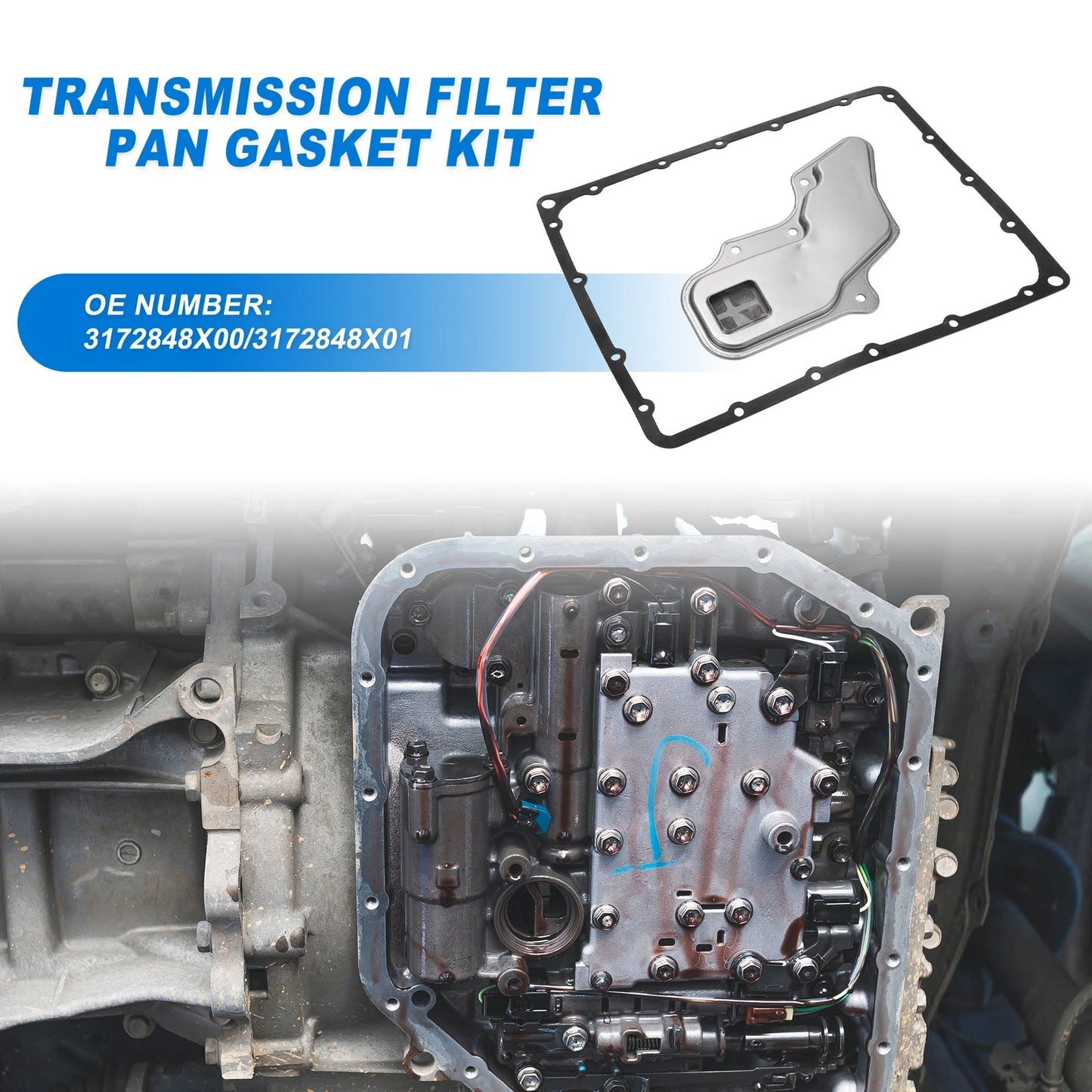 Auto Transmission Filter Oil Pan Gasket for Nissan (2000-2004)