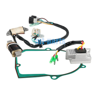 Magneto Stator Coil & Regulator Rectifier Gasket for Yamaha YFM100 (1987-1988)