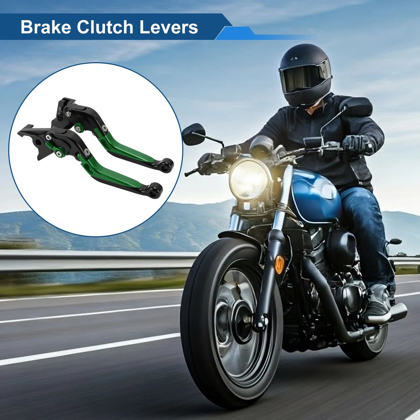 Short Long Brake Clutch Lever for Kawasaki Vulcan S 650 (2015–2023)
