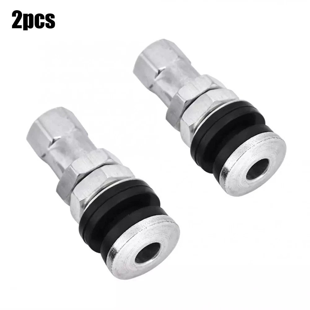 2 x Tire Valve Short Stems for Cars & Motorcycles