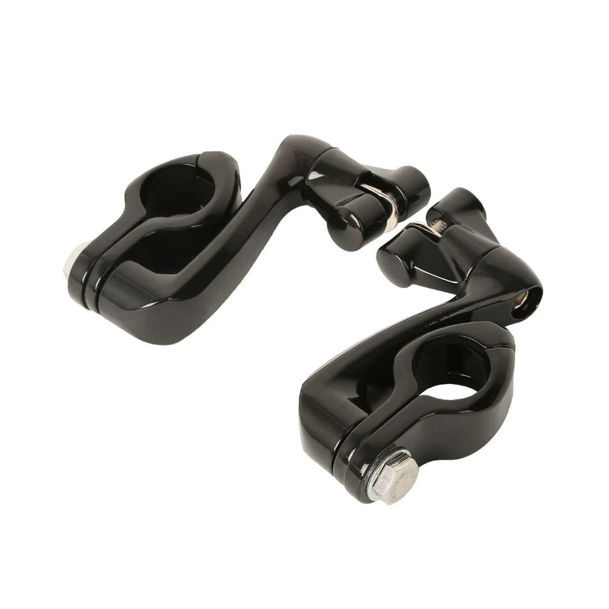 Adjustable 1.25" Highway Foot Peg Mounts for Harley Engine Guards