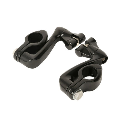 Adjustable 1.25" Highway Foot Peg Mounts for Harley Engine Guards