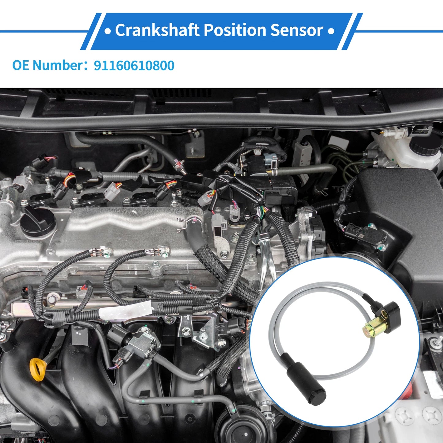 Crankshaft Position Sensor for Porsche 928 911 944 (1978-1995)
