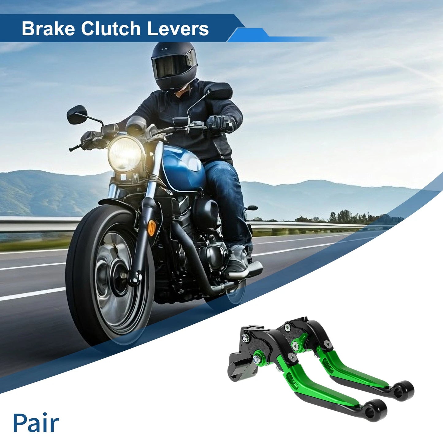 Lever Adjustable Short Long Brake Clutch Lever for Kawasaki ER-5 (2004–2005)