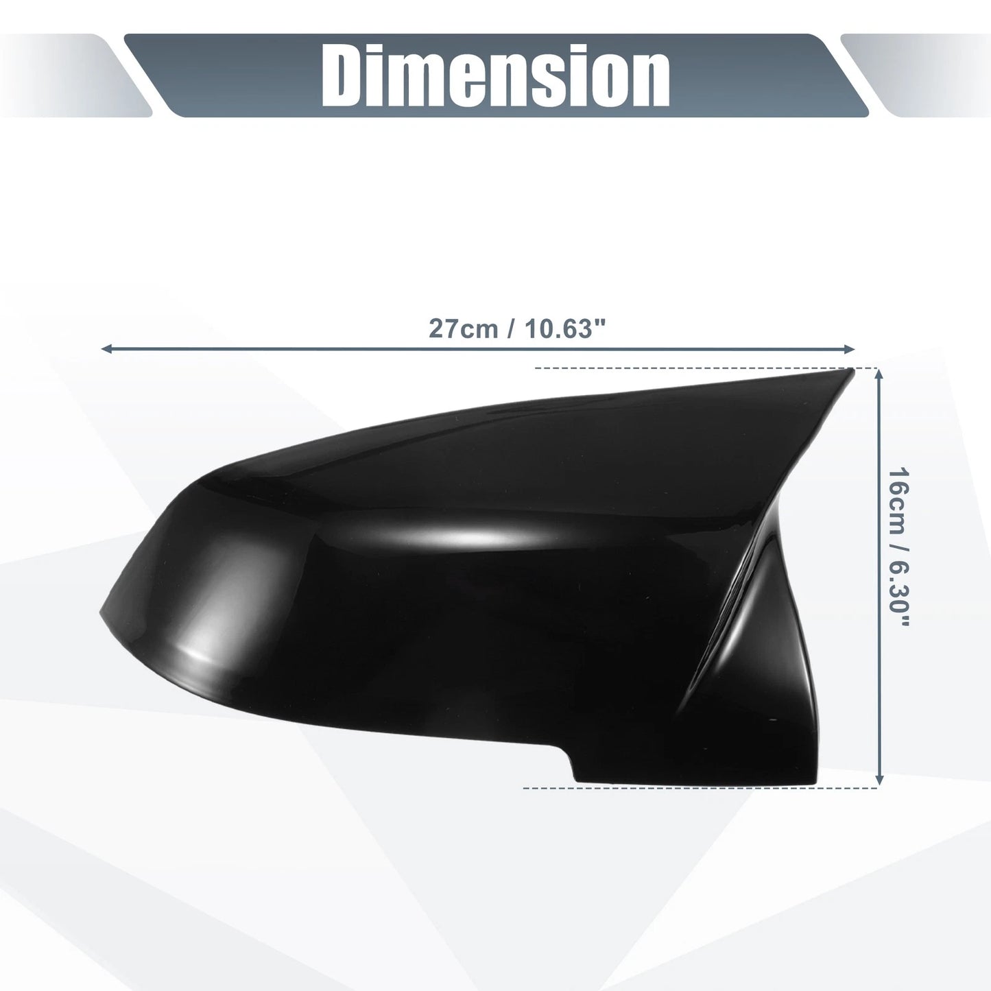Rearview Mirror Cover Caps Gloss Black for BMW X1 328i 125i 330i 320i (2012-2019)