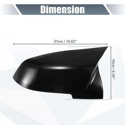 Rearview Mirror Cover Caps Gloss Black for BMW X1 328i 125i 330i 320i (2012-2019)