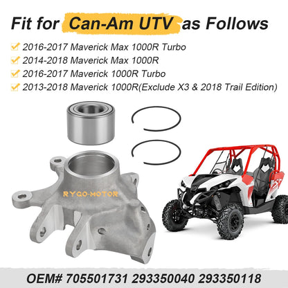 Rear Wheel Axle knuckle & Bearing for Can-Am Maverick Max 1000R (2014–2018)