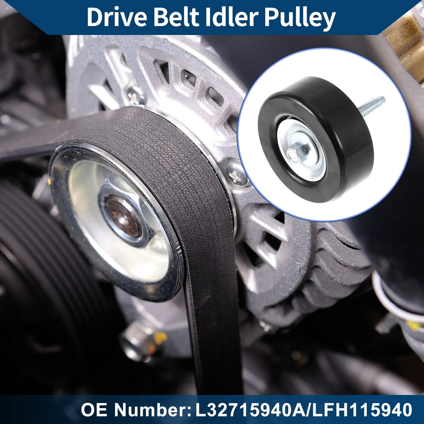 Drive Belt Idler Pulley for Mazda CX-7, Mazda 5 (2007-2012) - 1 Pc