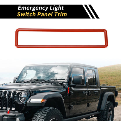 Emergency Light Switch Panel Trim for Jeep Wrangler JK (2011-2017) Red