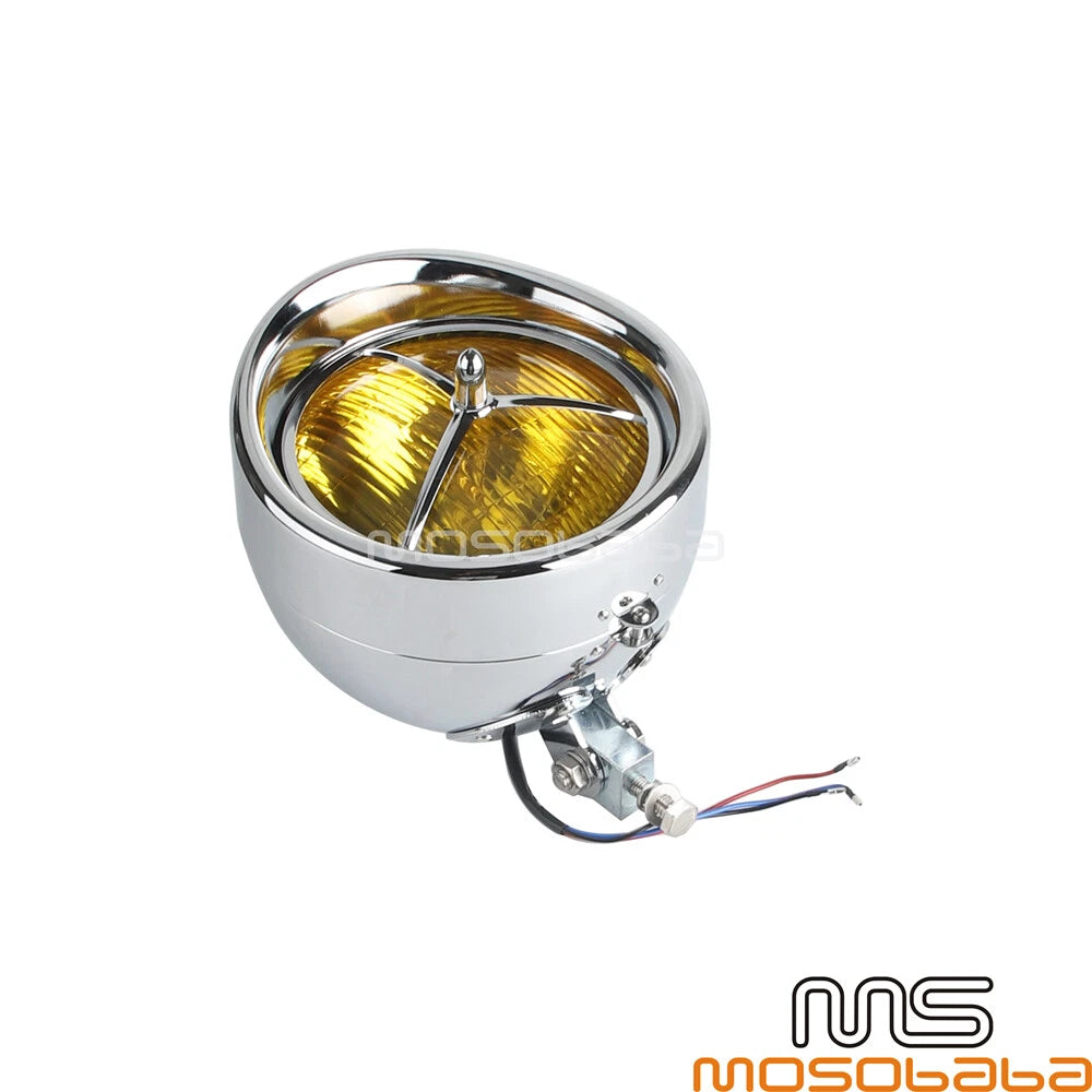 7" LED Headlight Passing Lamp Trim for Harley Road King