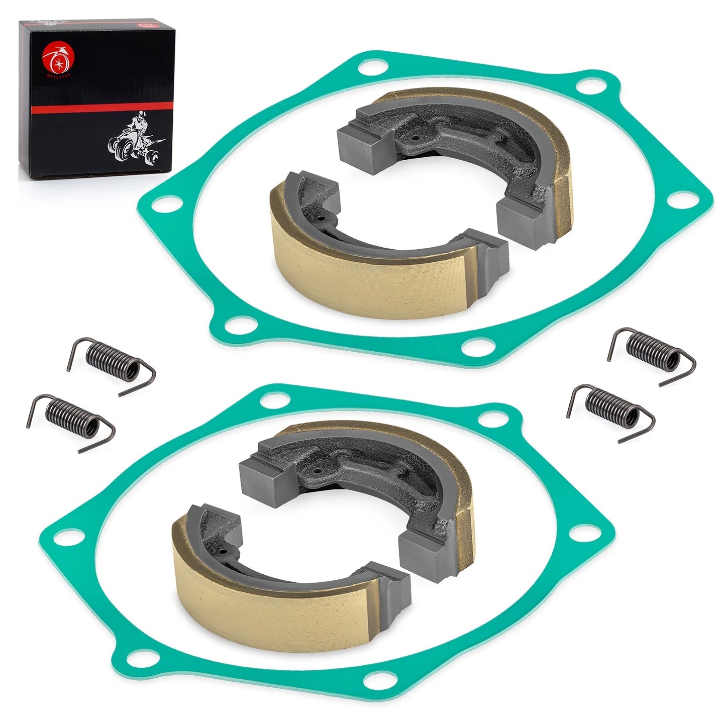 4x Brake Shoes Springs Gasket Kit for John Deere 650 670 Tractor (1960–1968)