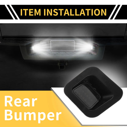 White License Plate Light for Dodge Ram 1500/2500/3500 Smoked Lens