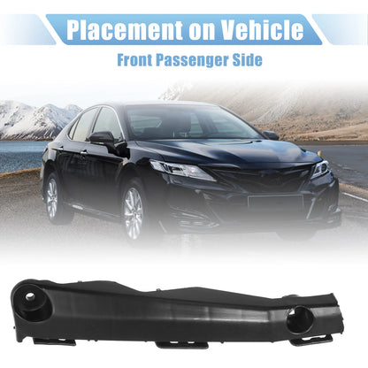 Front Right Bumper Bracket for Toyota Camry 2.5L (2018-2023) Plastic Black