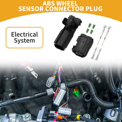 2 x Pin ABS Wheel Sensor Connector Plug Plastic for Toyota